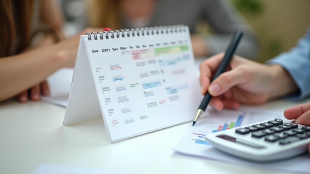 Kalender mit markiertem früheren Renteneintritt und Berechnung von Rentenverlust