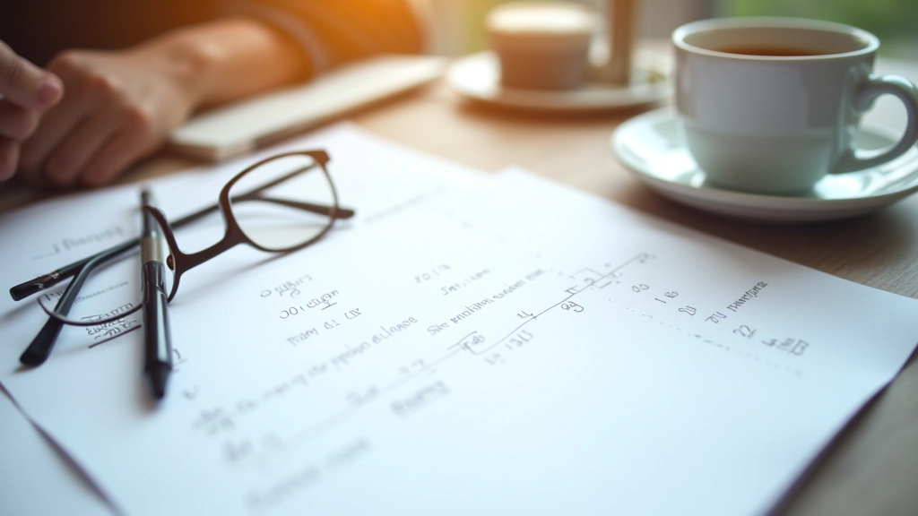 Beispielrechnung auf Papier mit Stift, zeigt konkrete Zahlenbeispiele zur Berechnung von Entgeltpunkten und Rentenhöhe