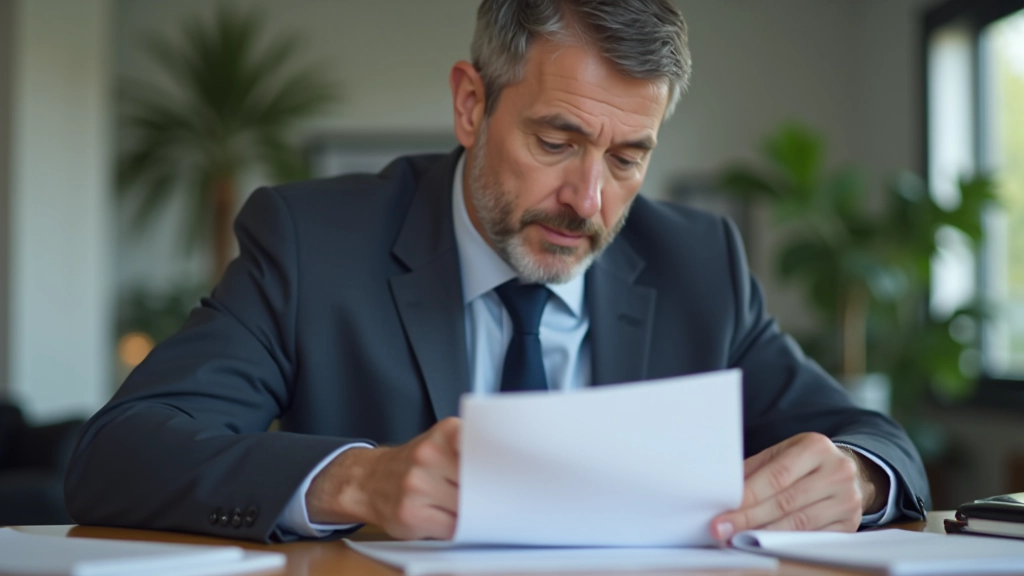 Mann mit Lesebrille überprüft Rentendokumente mit nachdenklichem Ausdruck