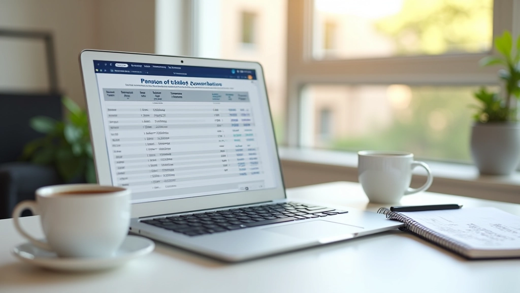 Vergleichstabelle von Renteneintrittsaltern mit Prozentsätzen